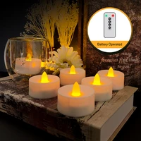 6 pack led timer tealights flameless flickering tea lights candles with timer reamote conrol for christmas thanksgiving