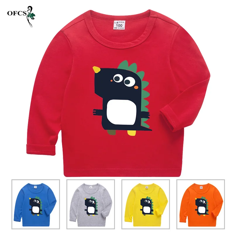 

Cotton Baby Boy Clothes Thin Children's Sweatshirts Tops Tee Girls Long Sleeve 2-12Years Kids T-Shirts For Spring Jumper Sweater