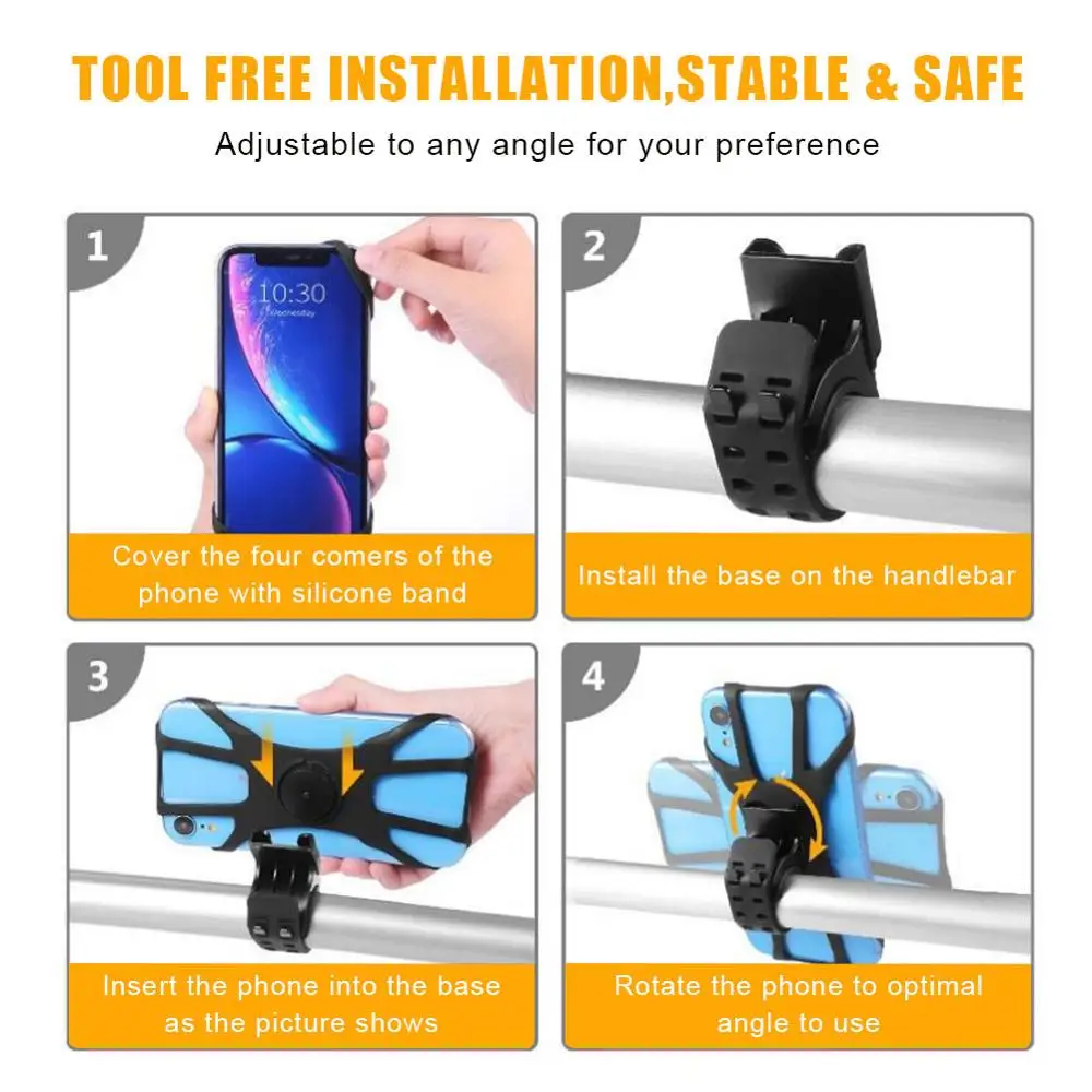 Велосипедный держатель для телефона универсальная подставка на руль горных