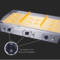 Lengthened large teppanyaki teppanyaki commercial lengthened large electric griddle fried rice equipment grilled cold noodle mac