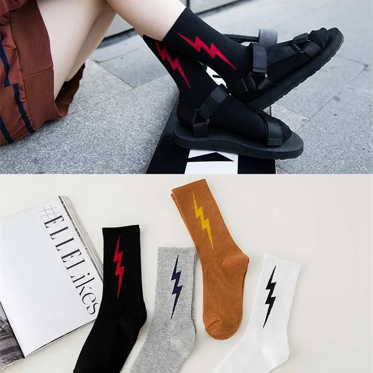 REFJJ женские унисекс Зимние чулки молния скейтборд носки хлопок Harajuku для HipHop Sox шик