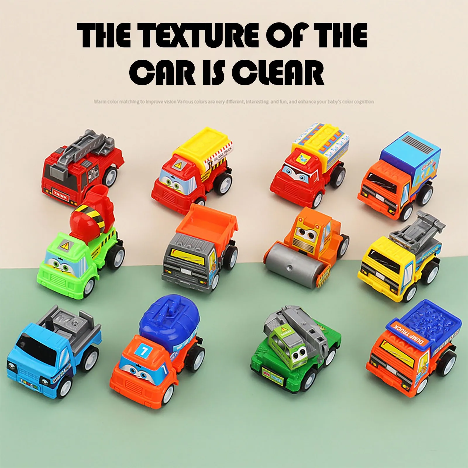 12 шт./9 шт. Тяговый автомобиль игрушечный детский гоночный детские мини