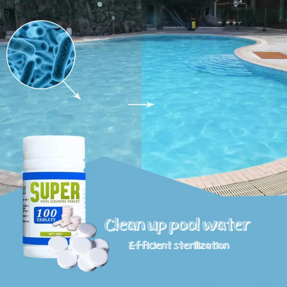 

Effervescent Tablet Multi-functional Quick Dissolving Synthetic Outdoor Swimming Pool Cleaning Tablet for Daily Used