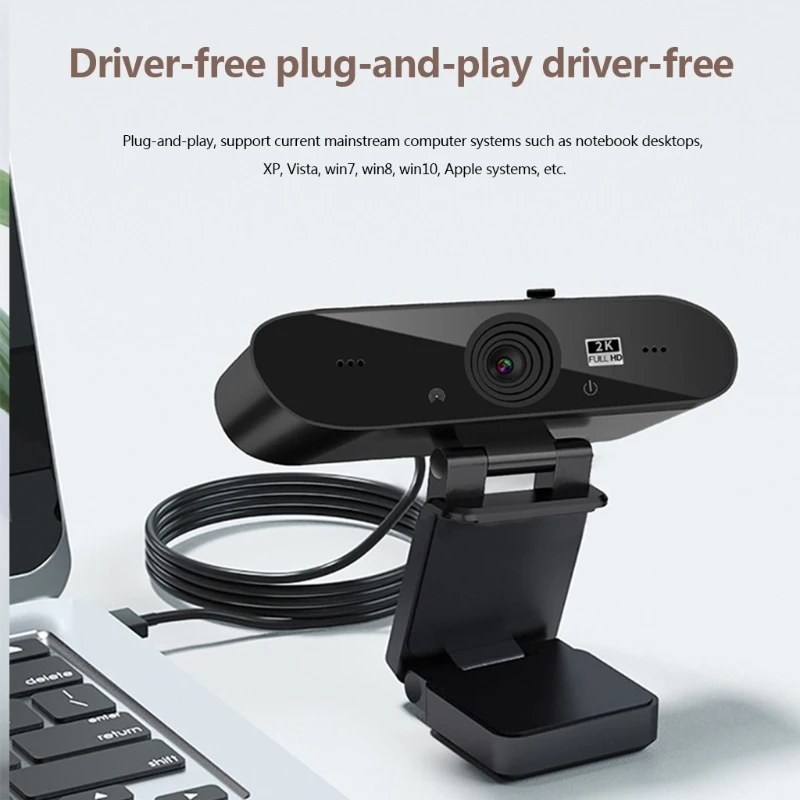 

2K High-D Computer Camera Web Live Chat Free Drive 4 Million Pixels with Mic 28GE