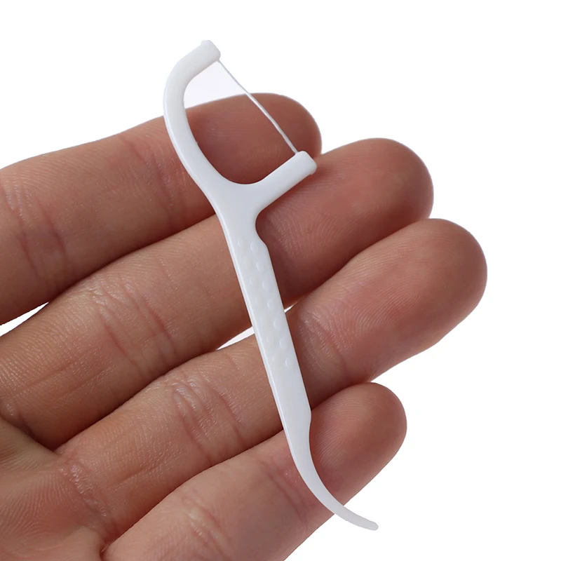

50pcs Dental Floss Flosser Picks Teeth Toothpicks Stick Oral Cleaning Gum Care