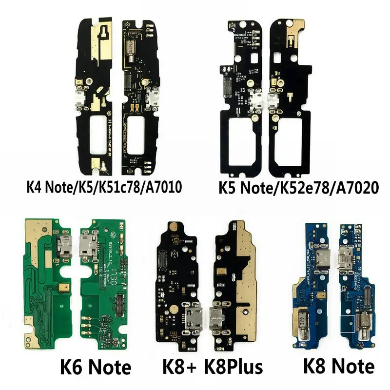 USB плата зарядки и модуль микрофона для Lenovo K4 K5 K6 K8 Note Plus A7010 A7020 зарядный порт док