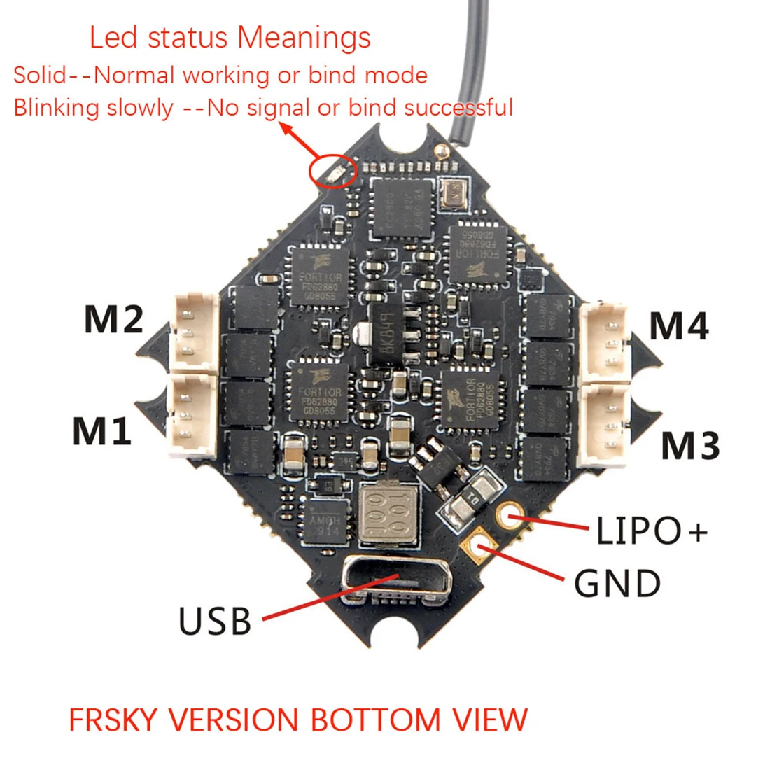 Happymodel F4 PRO V3.0 Контроллер полета BLHeli_S 10A 2-4S бесщеточный ESC для Frsky Flysky ресивера Cinecan 4K