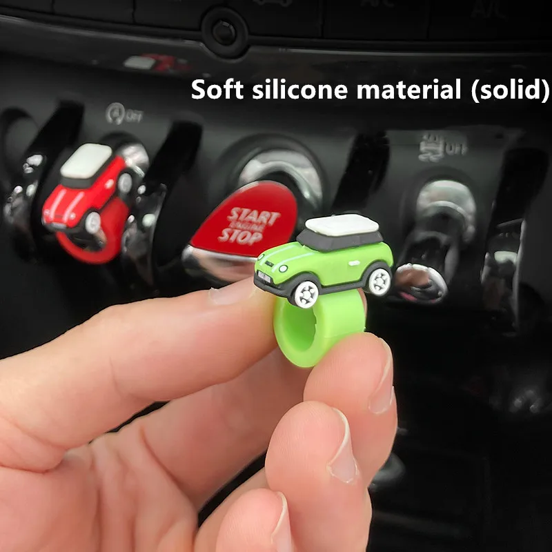 Модель автомобиля крышка для кнопки украшения салона наклейки старт-стоп BMW MINI