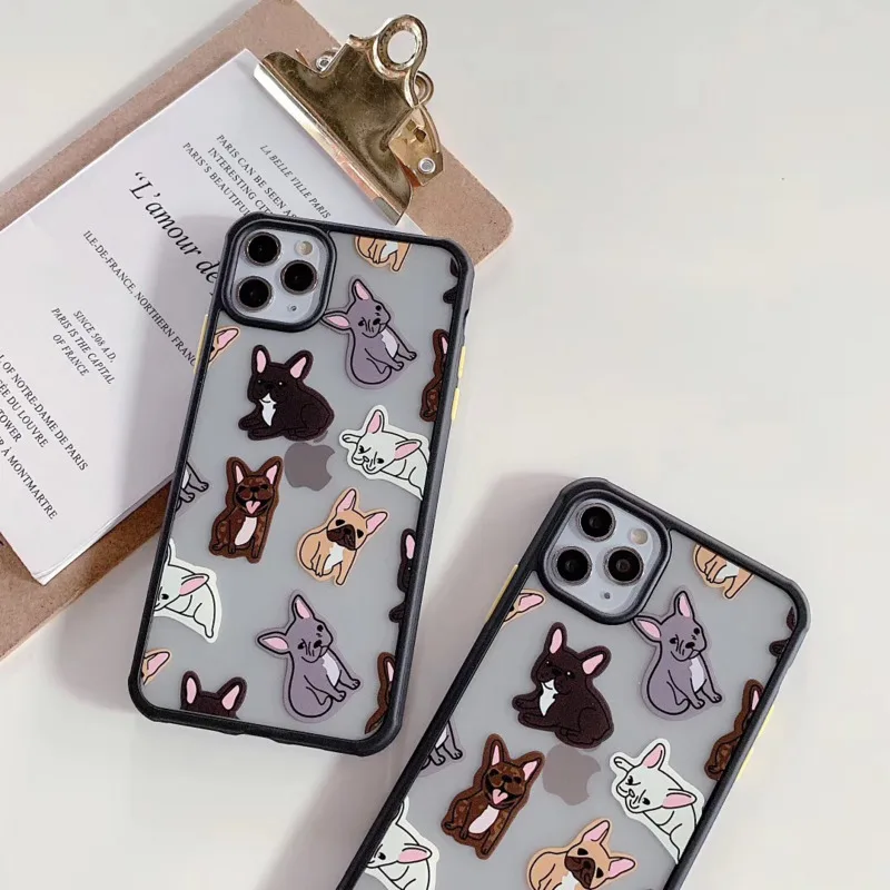 Милый чехол для телефона с изображением бульдога IPhone 11 Pro XS Max X XR 7 8 6 Plus роскошный