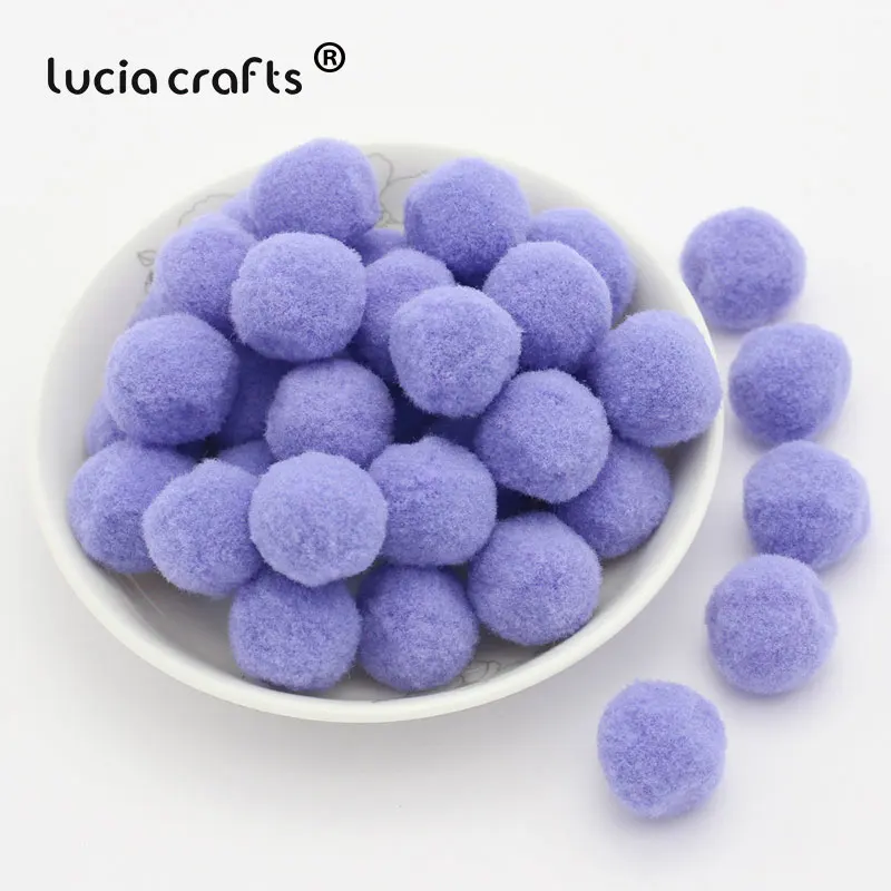 Lucia crafts 288 шт./лот 10 мм Разноцветные помпоны мягкие шарики-Помпоны DIY Швейные Свадебные Скрапбукинг Аксессуары для декора K0405