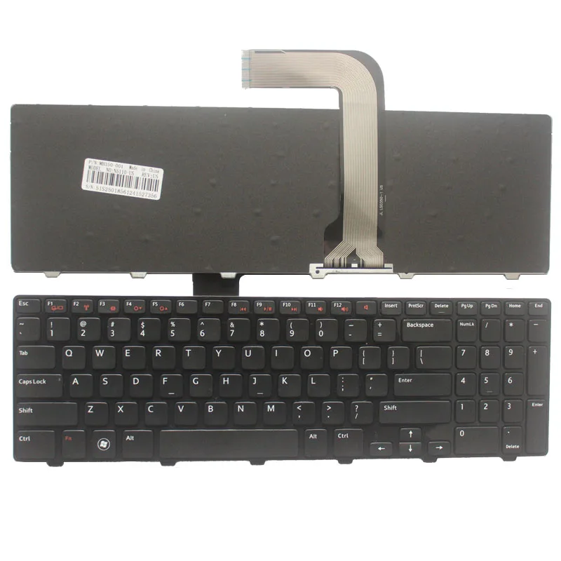 Английская черная клавиатура с рамкой для ноутбука Dell Inspiron 15R N5110 M5110 N 5110|keyboard for