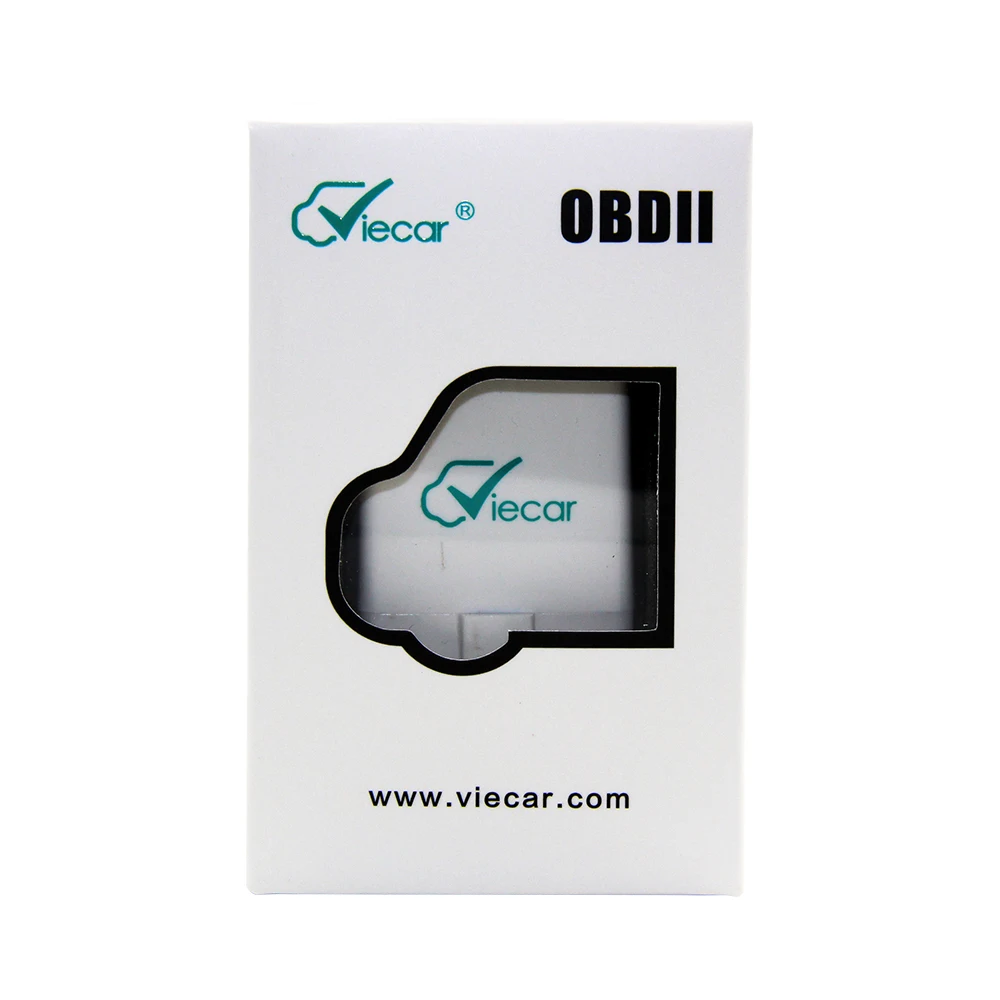 Carton box Viecar OBD2 Bluetooth 4,0 ELM327 IOS Andorid PC ELM 327 V1.5 PIC18F25K80 OBD II считыватель кодов Viecar 4 OBD2 диагностический интерфейс - Цвет: Carton box