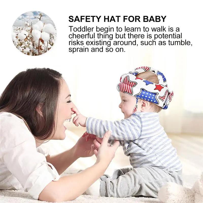 

Breathable Cotton Helmet Toddler Hats Anti-collision Baby Helmet Protective Cap