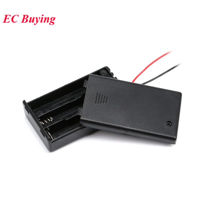 Контейнер для хранения батарей AAA размером 7 держатель чехла с 1 2 3 4 отделениями