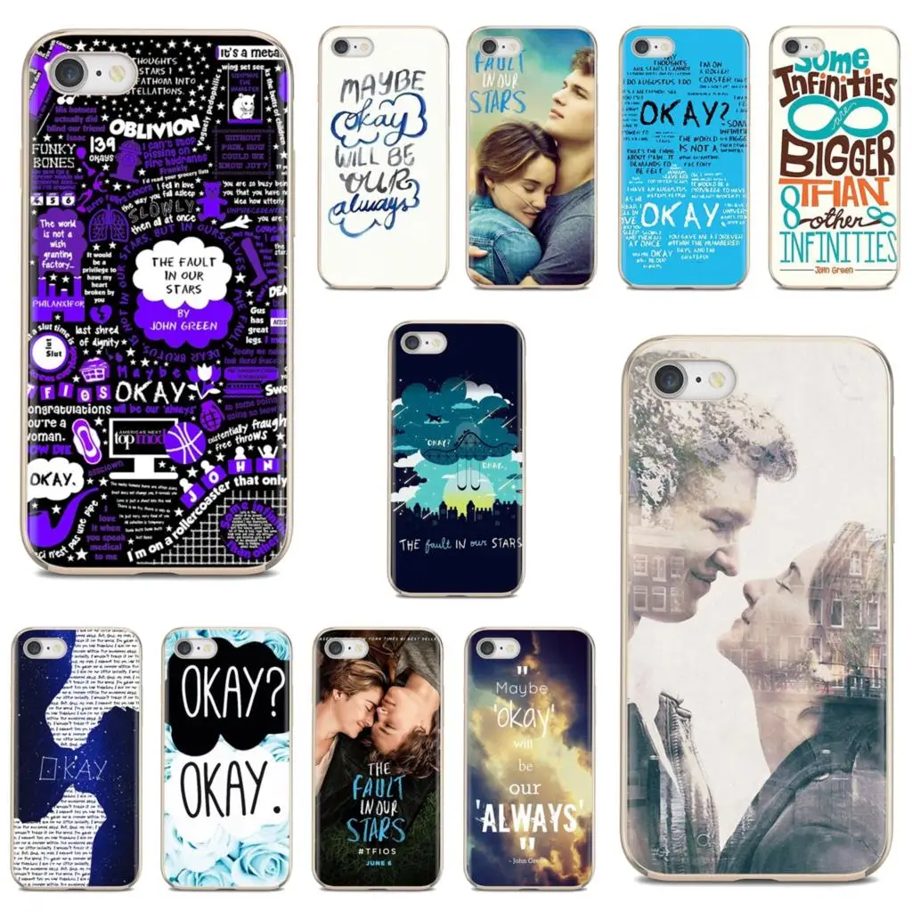 

For iPhone iPod Touch 11 12 Pro 4 4S 5 5S SE 5C 6 6S 7 8 X XR XS Plus Max 2020 Soft TPU Case John Green Okay The Fault Our Stars