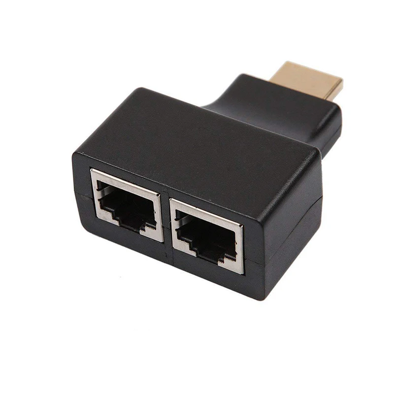 

1 Pair HDMI-compatible Video Extension Extender Adapter Signal Amplifier RJ45 Max 30M for HDTV STUB DVD Projector