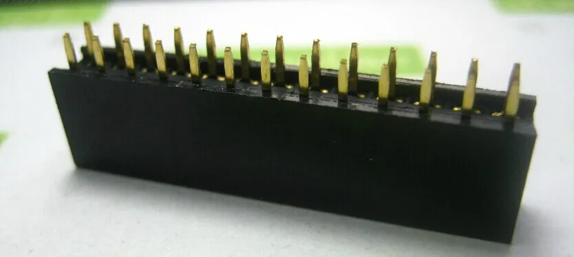 

120 шт., 2,54 мм, 2X13, шпилька, позолоченная искусственная Женская лампа