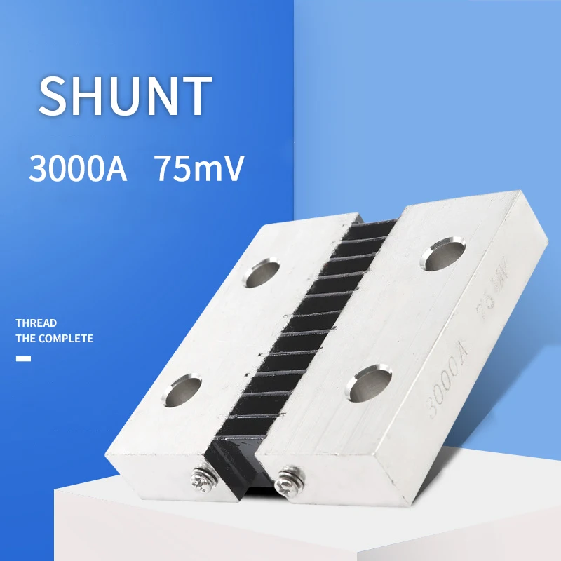 1pcs flat shunt 3000A / 75mV ammeter shunt resistor for digital ammeter amp voltmeter power meter