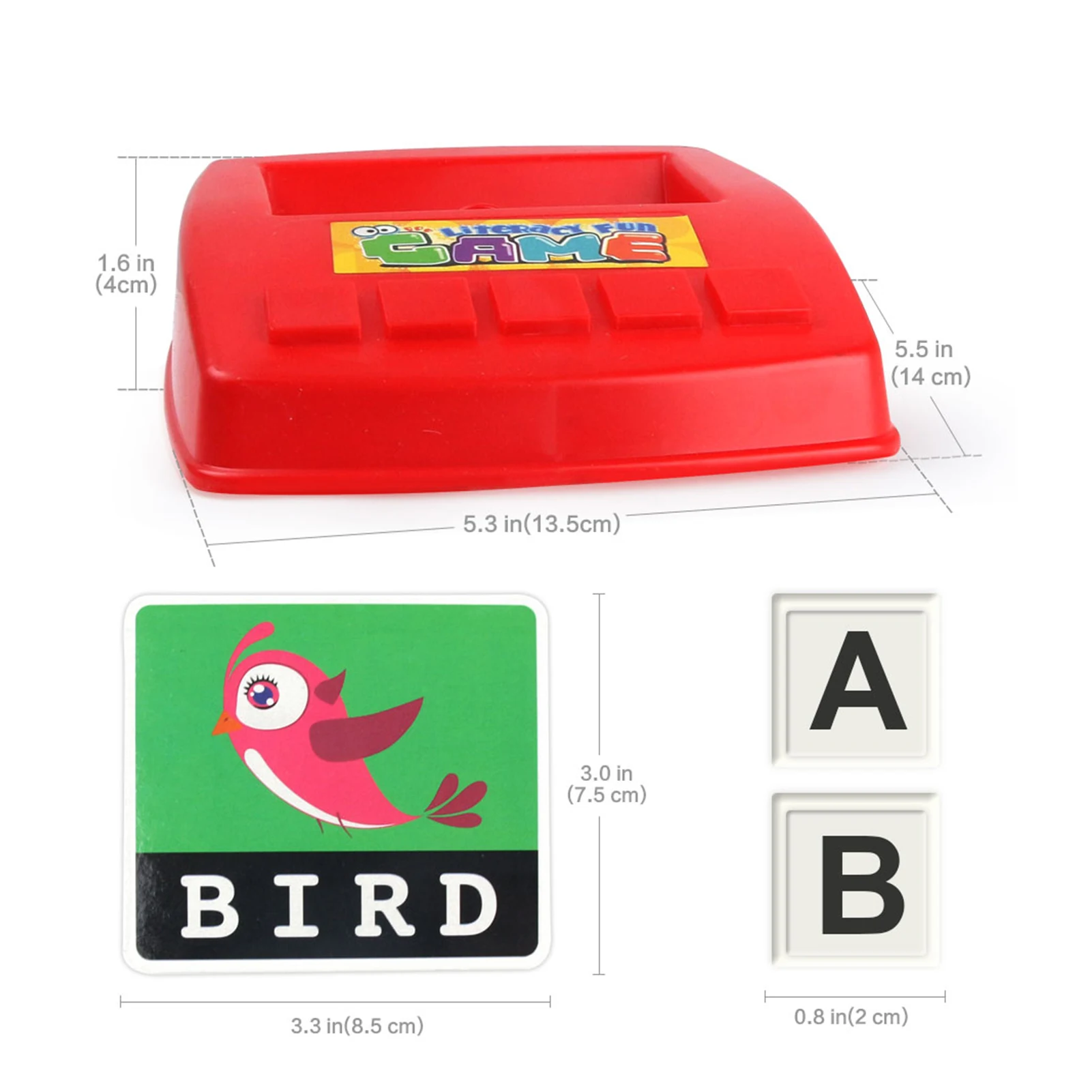 

Matching Letter Game Alphabet Word Spelling Reading Pattern Recognition 52pcs Capital Letter Blocks 60pcs Word Cards Preschool