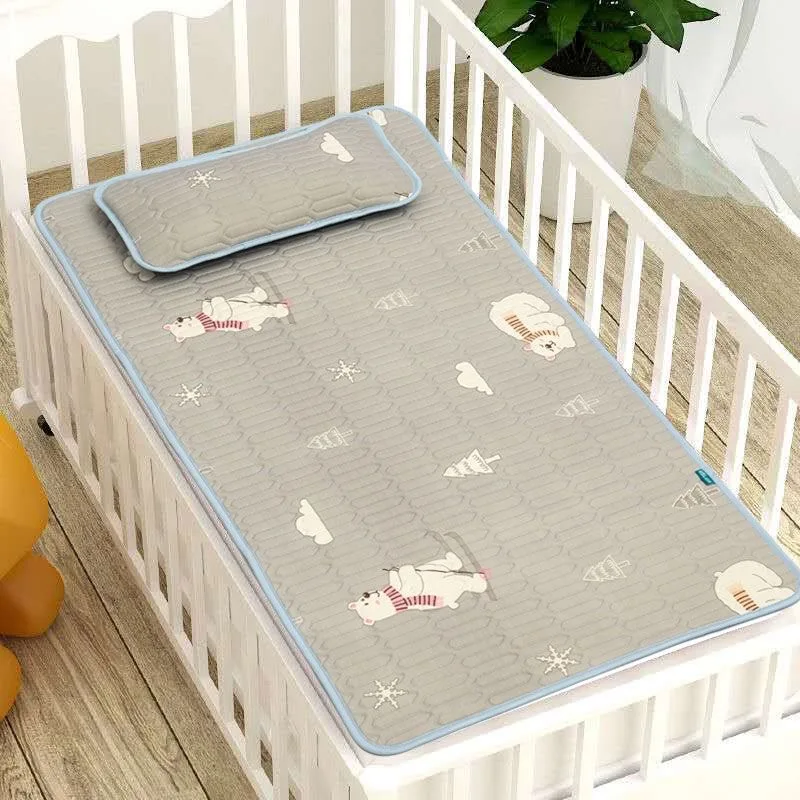 Summer cool baby Mattress mat pillow Sets Newborn Infant Bedding Sleeping Crib Pad kids school matelas colchone colchon | Мать и ребенок