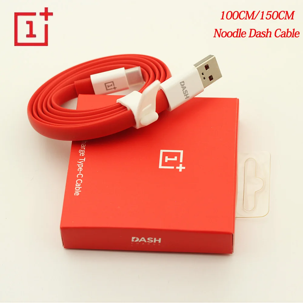 Оригинальный тире кабель 5 в 4A 100 см Лапша USB TYPE C для быстрой зарядки данных Oneplus 3 3T