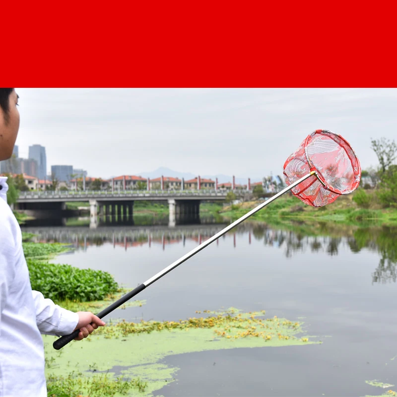 Рыболовная приземляющая ручка стандартная углеродистая удочка нейлоновая