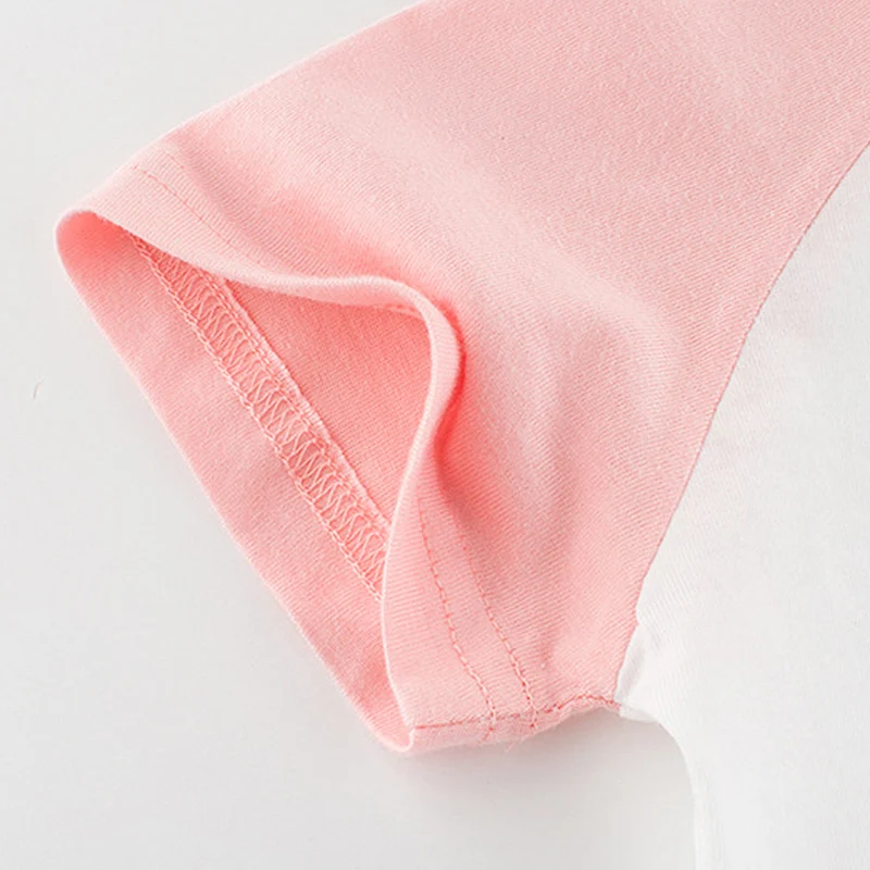 

New Cotton Kids T-Shirt Children Summer Short Sleeve T-Shirts for Girls Clothes Cat Rabit Butterfly Baby T Shirt Toddler Tops