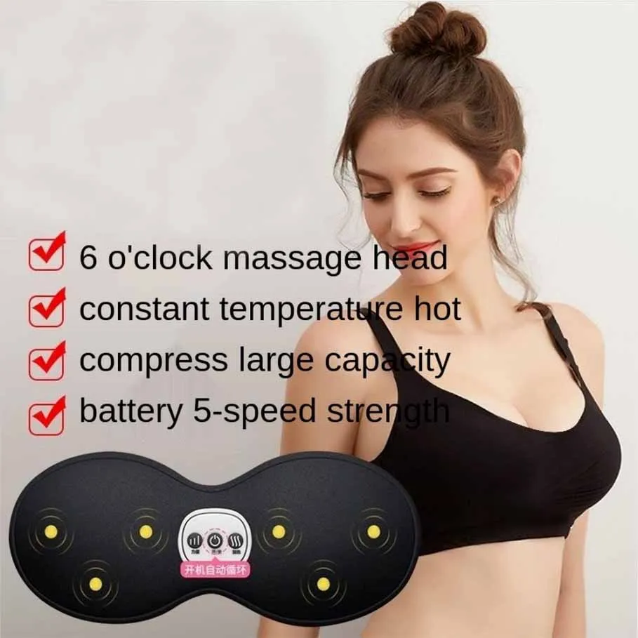 usb electric breast chest massage pad enlargement device breast lifting machine enlargement pump artifact washable wearable bra free global shipping