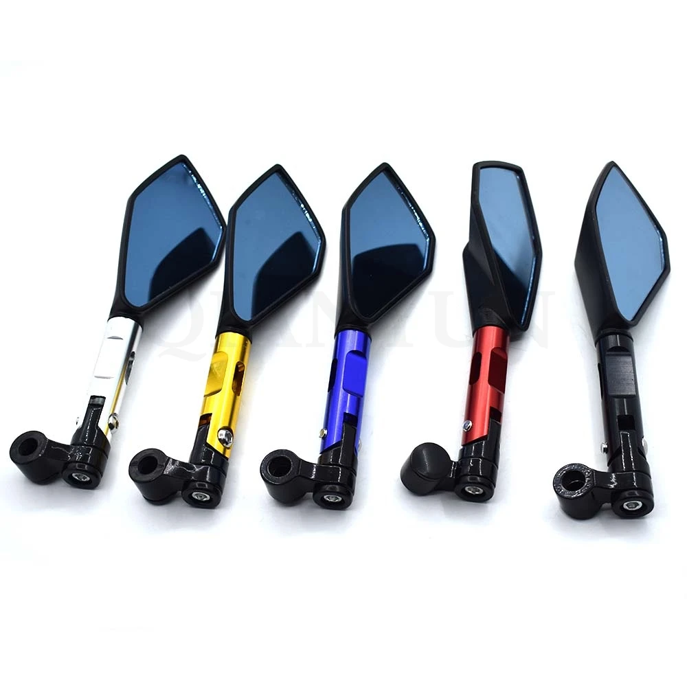 Universal CNC Aluminum Alloy Blue Glass Rearview Mirror Side for Ducati MONSTER 1200 2014 M1100/S/EVO | Автомобили и мотоциклы