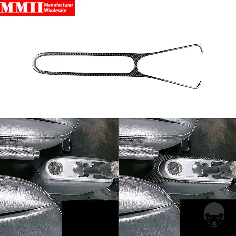 For Benz Smart Fortwo 451 Coupe Cabrio Pure Pulse Passion 2011 2012 2013 2014 2015 Carbon Fiber Gear Keyhole Frame Trim Stciker