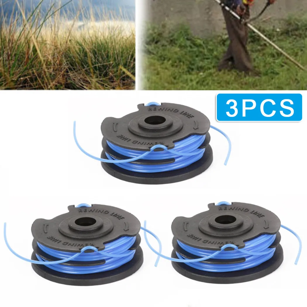 

3 Pack Spool & Line Accessories Attachment Brushcutter For QUALCAST Grass Parts