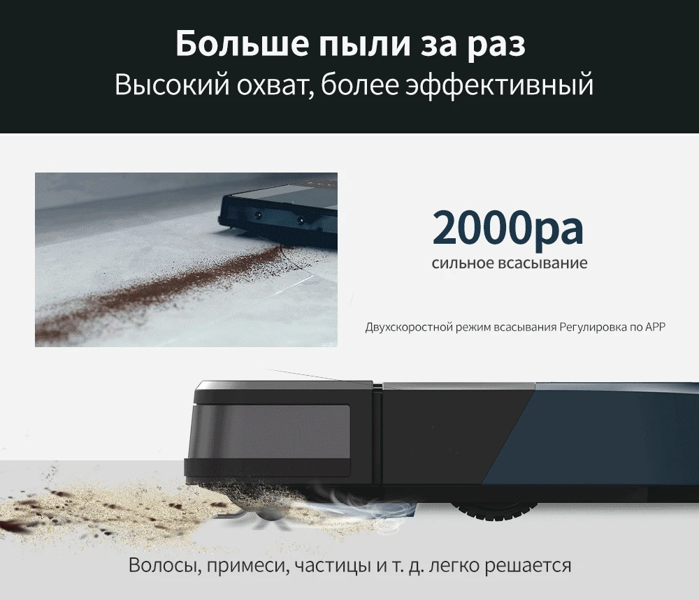 Робот-пылесос Proscenic 880L с 1500Pa всасыванием, робот для уборки шерсти домашних животных самозаряжающийся умный навигационный