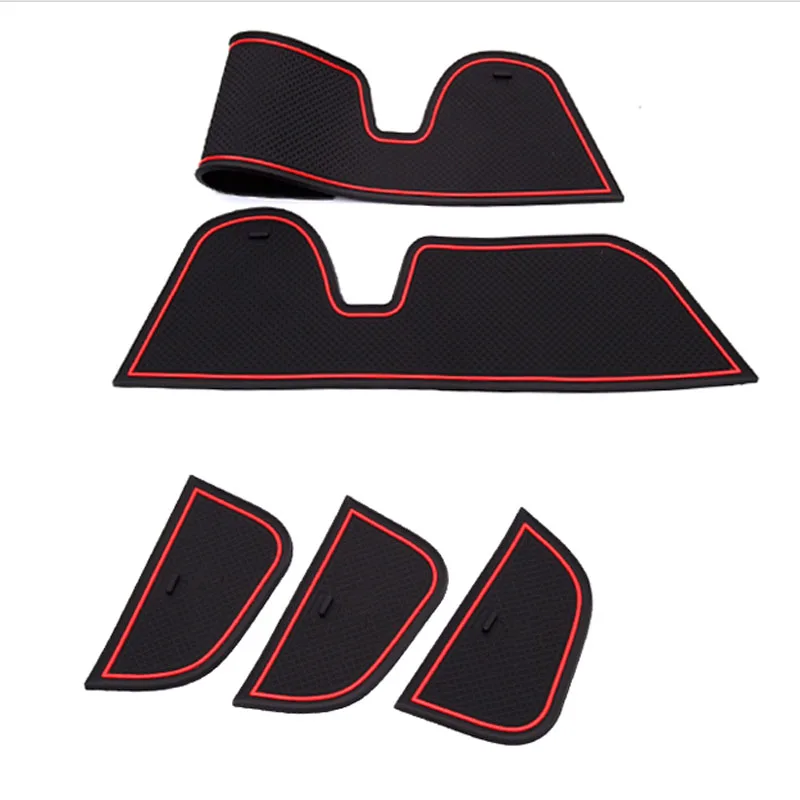 

For Jeep Compass 2017 2018 2019 2020 Accessories Non-slip Mat Door Slot Water Coaster Storage Cover Interior Modification 2021