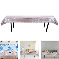aluminum foil tablecloth waterproof glitter table covers dining table decoration for birthdays bachelor parties weddings picnic