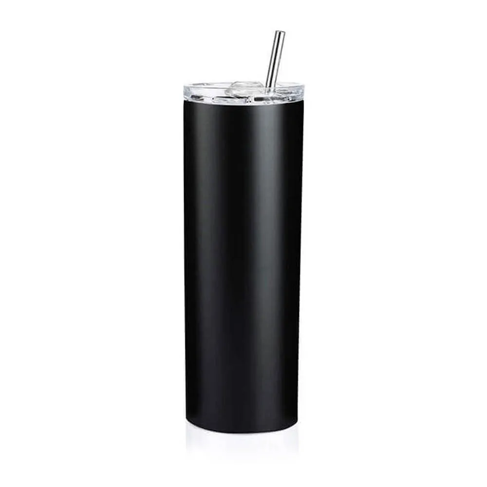 

20oz Sublimation Blank Skinny Tumbler Stainless Steel Insulated Water Bottle Double Wall Vacuum Travel Cup