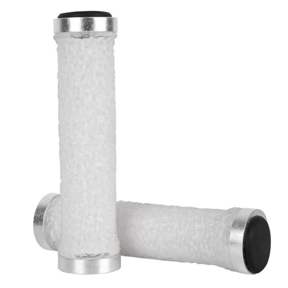 

1 Pair Universal Bicycle Hand Grips 7/8" Dual End Lock Anti-slip Silicone Aluminum Handle Bar Bike Accessories