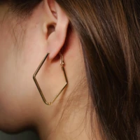 earrings for women gold geometric diamond earrings european and american exaggerated temperament female earrings and earrings