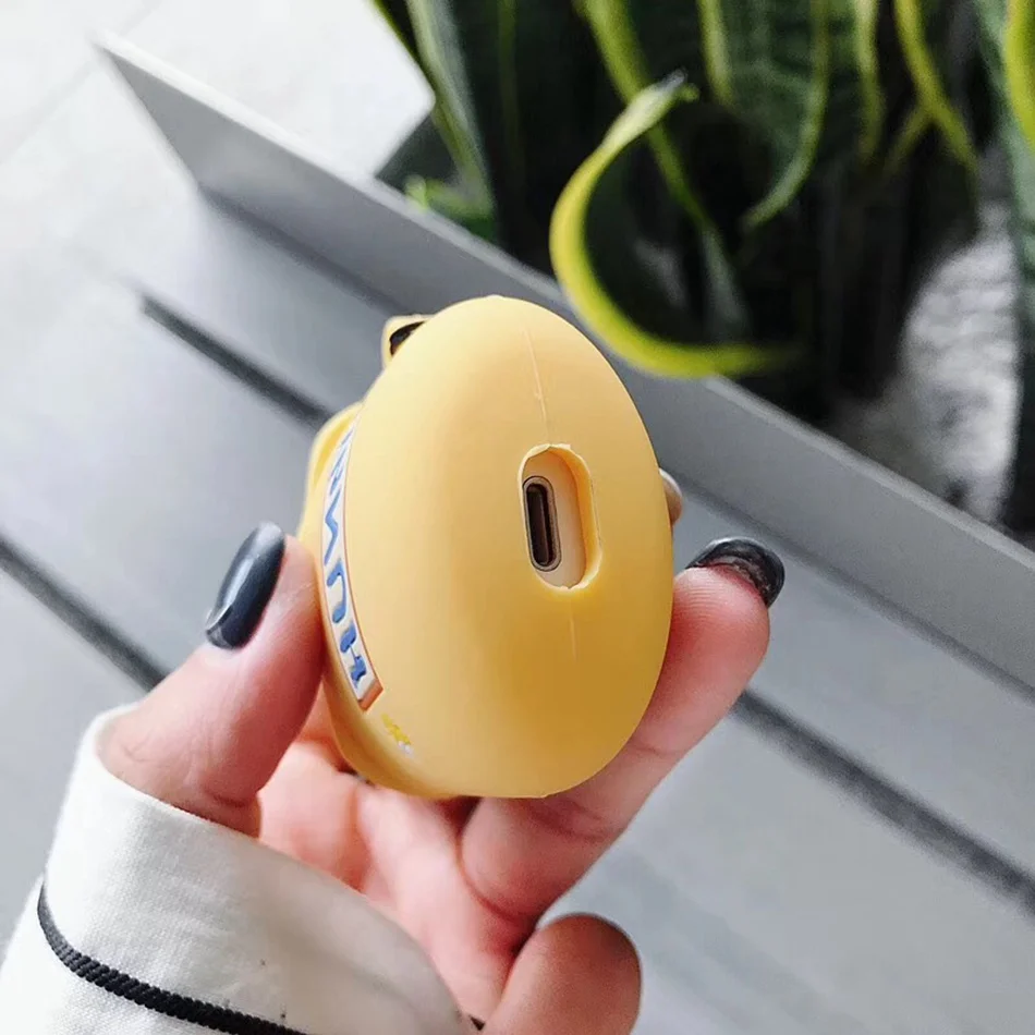 Для AirPods 2/1 чехол с милым мультяшным медведем Винни-пухом чехол для наушников для Apple Airpods 2 мягкий силиконовый чехол с кольцом на палец