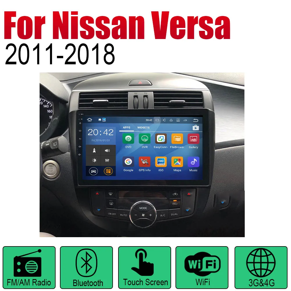 Standard machine ZaiXi Android автомобильный Радио Стерео gps навигация для Nissan Versa 2011~ Bluetooth wifi 2din автомобильный Радио стерео Мультимедиа Плеер - Цвет: Standard machine