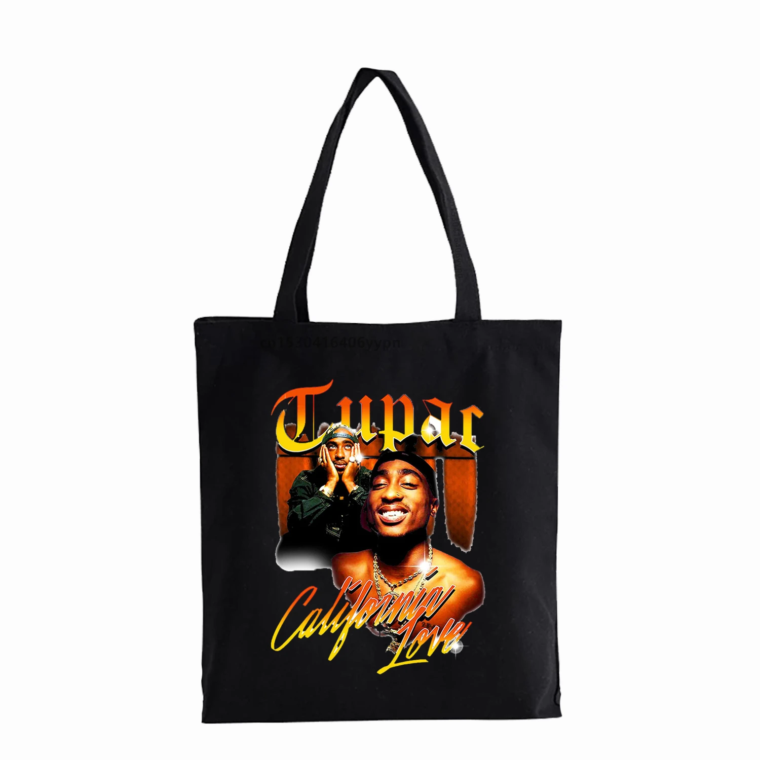 

Холщовая Сумка на плечо American Ripper Tupac 2pac с принтом, Большая вместительная натуральная сумка-мессенджер, милая забавная Сумочка, Брезентовая с...