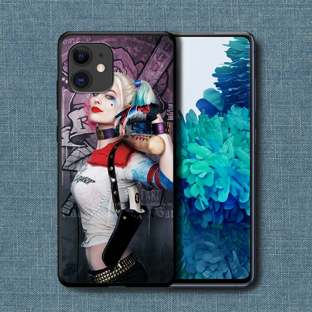 

Harley Queen Phone Case For iPhone 4 4s 5 5S SE 5C 6 6S 7 8 Plus X XS XR 11 12 Mini Pro Max 2020 black Shell Luxury Etui Pretty