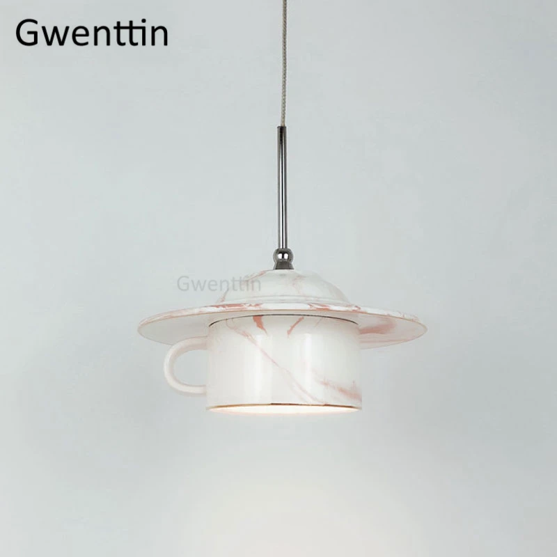 Керамическая Подвесная лампа в скандинавском стиле для кофейной чашки