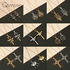 Ожерелье ручной работы с кулоном крест викингов для женщин звёзды Давида винтажное ожерелье для мужчин и женщин мусульманское старинное ювелирное изделие