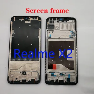 Для Realme X2 RMX1992 RMX1993 RMX1991 средняя рамка задняя панель передняя рамка для экрана