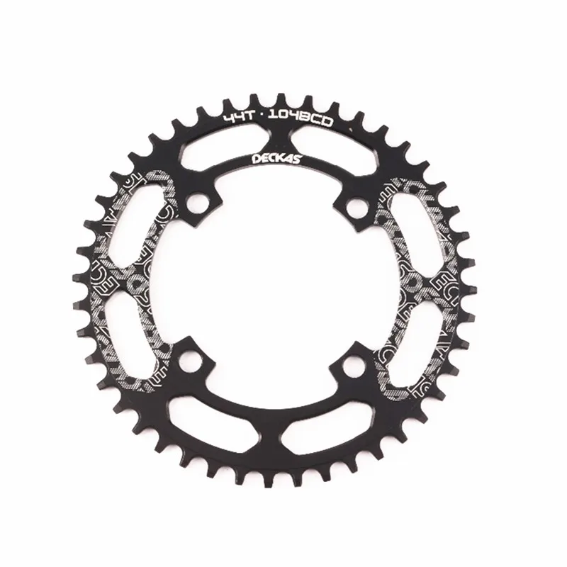 DECKAS круглый 104BCD 40/42/44/46/48/50/52T горный велосипед Звездочка MTB велосипед диаметра окружности болтов(Алюминий узкая широкая цепь из колец цепь BCD 104