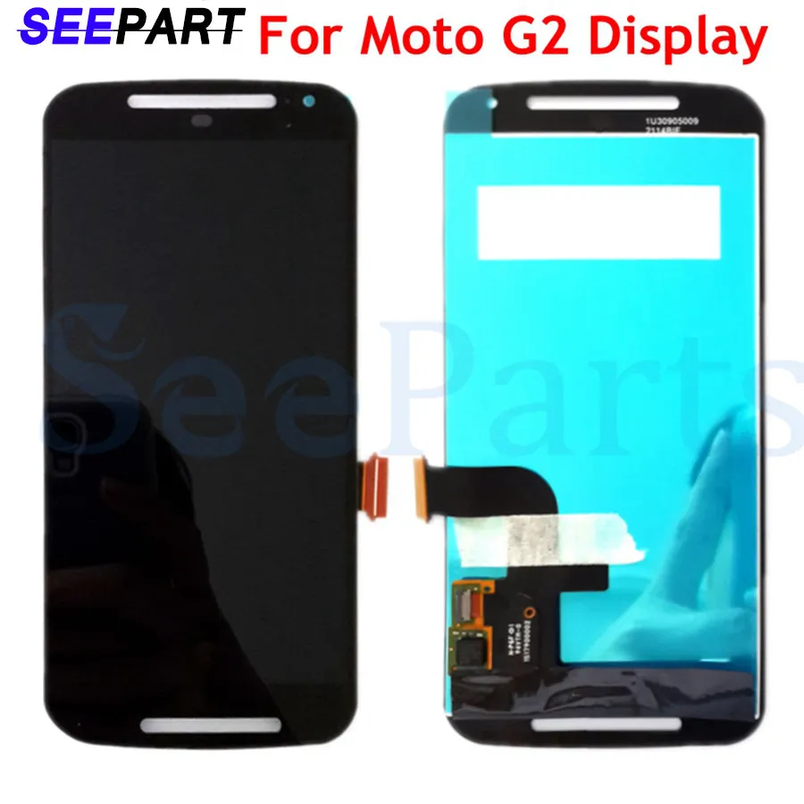 

ЖК-дисплей для Motorola Moto G2 G 2rd Gen XT1544 XT1550 XT1540 XT1541 XT1543, сенсорный экран с цифровым преобразователем в сборе для Moto G 2nd G2