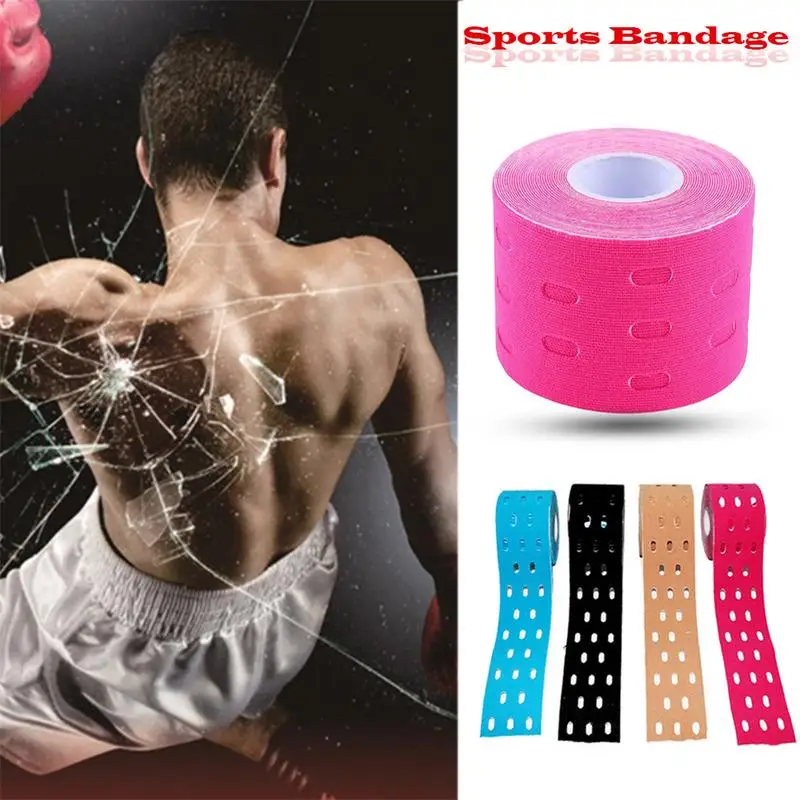 

Perforated Breathable Muscles Bandage 5cm*5m Prevent Muscle Strain Elastic Sports Bandage Relief PainPhysio Therapeutic Tape