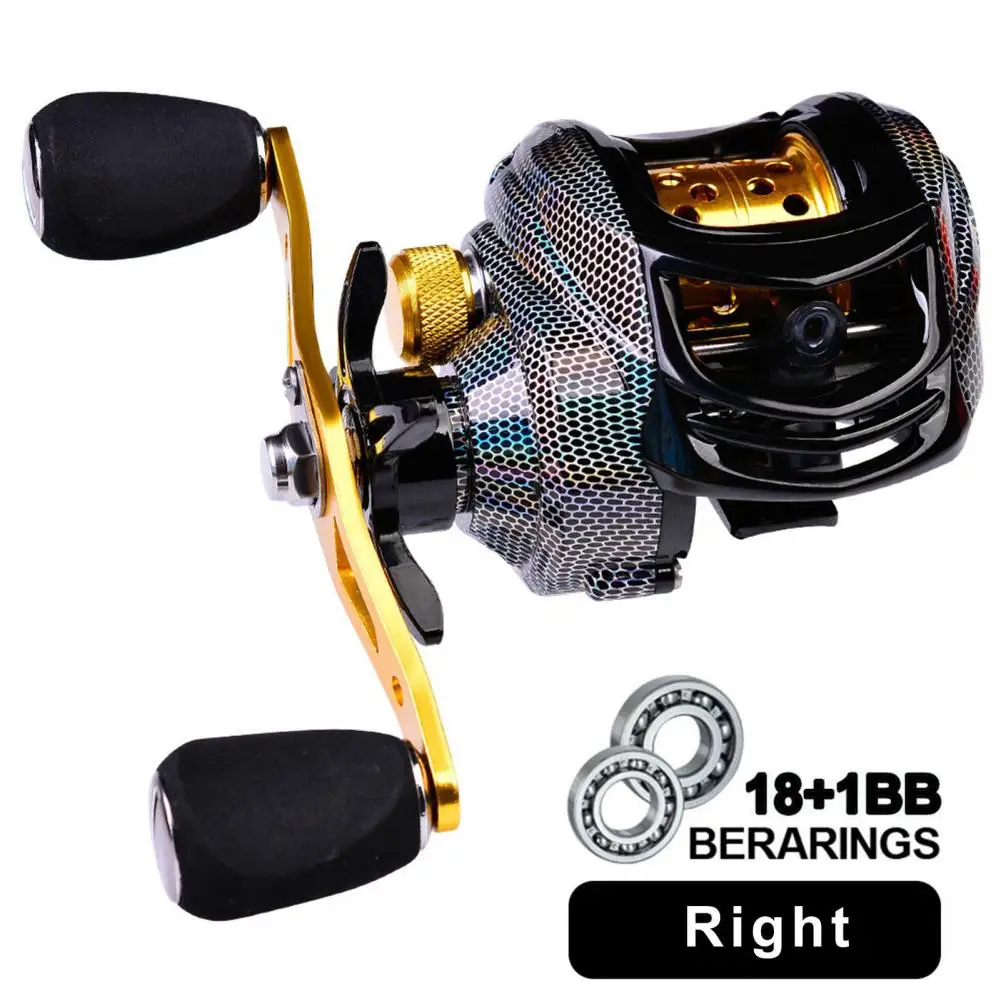 Metal rotating reel in turn line type, maximum drag roll 10kg, Baitcast reel, magnetic brake, strong metal rotating fishing reel