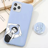 anime bj alex phone case for iphone 13 11 pro max x xs max xr solid color soft cover for iphone 13 7 8 6 6s plus