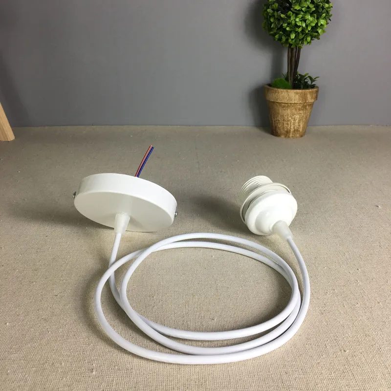 Держатель для настольной лампы из твердой древесины Черное и белое основание E27